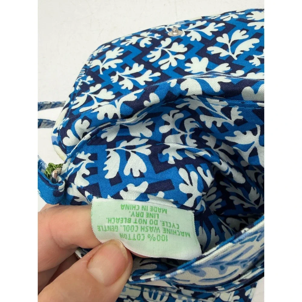 Vera Bradley Tiny Traveler Blue Lagoon Floral Crossbody Bag 11500-104 New